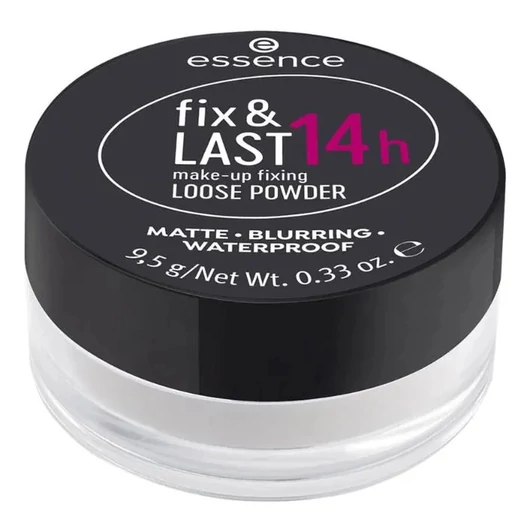 Smink fixáló púder - Essence Fix & LAST 14h Make-Up Fixing Loose Powder 