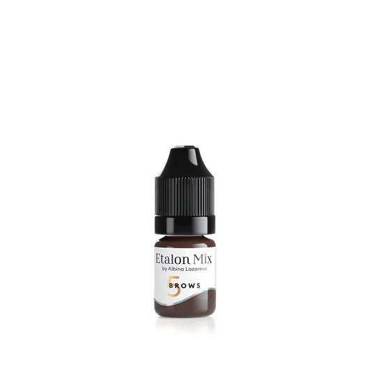 ETALON MIX No. 5 Bitter Chocolate - Szemöldök pigment  /hibrid / 5 ml