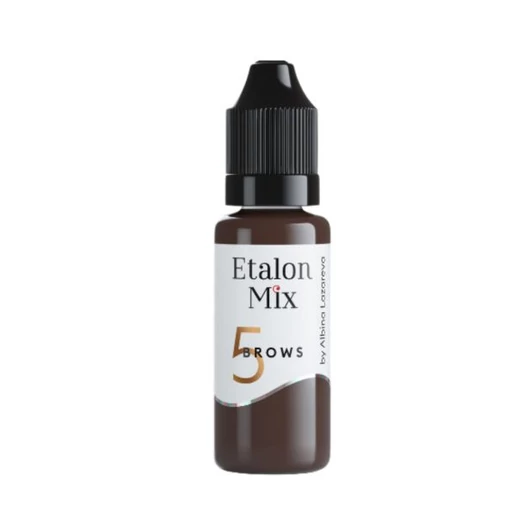 ETALON MIX No. 5 Bitter Chocolate - Szemöldök pigment /hibrid / 15 ml