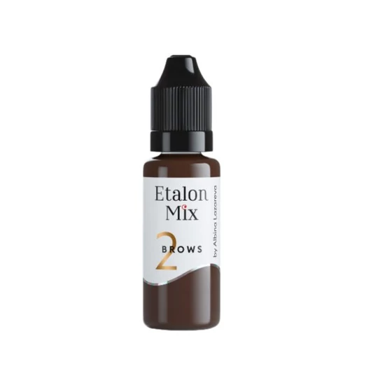 ETALON MIX No. 2 Milk Chocolate - Szemöldök pigment / hibrid / 15 ml