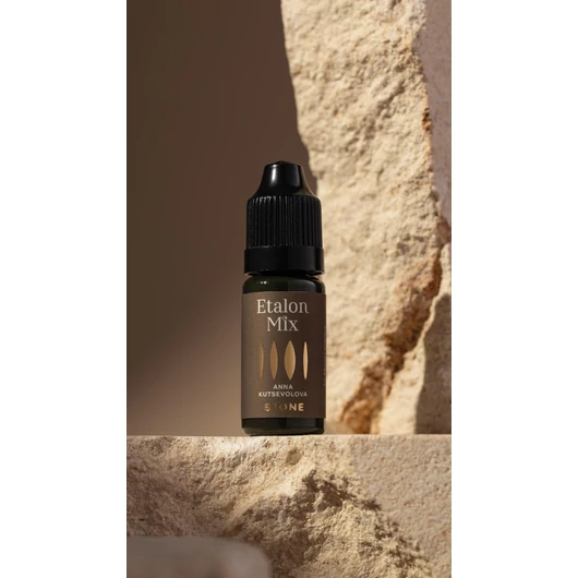 ETALON Új szálas szemöldök pigment - Anna Kutsevolova  / Stone / 10 ml