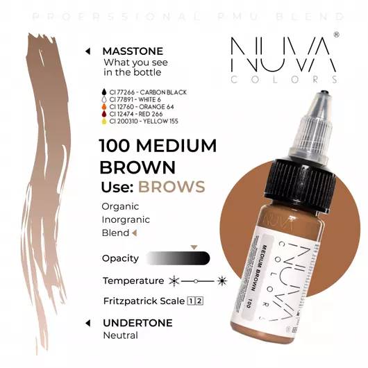 Nuva pigment - Medium brown - 15ML