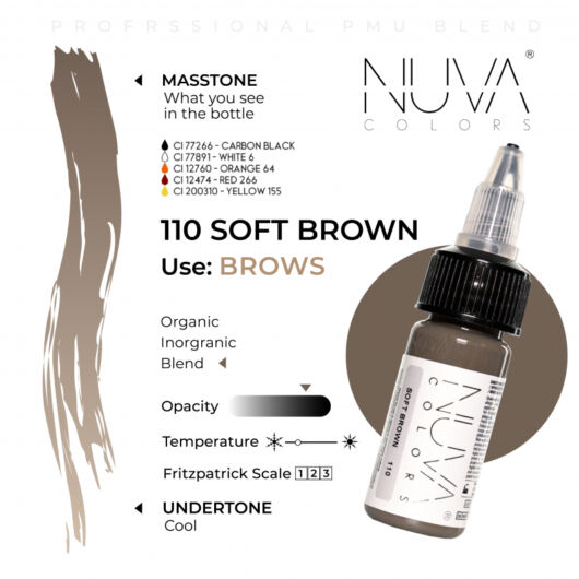 Nuva pigment - Soft brown - 15ML