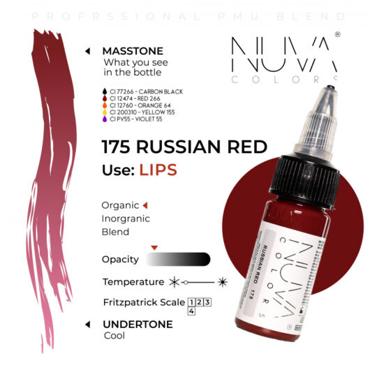 Nuva pigment - RUSSIAN RED - 15ML