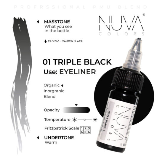 Nuva pigment - TRIPLE BLACK - 15ML