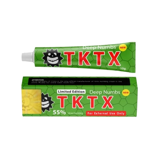 Tktx érzéstelenítő  krém (zöld) - Mély felszívódású (csak Tktx krém vásárlása esetén előre utalás/online fizetés után küldjük a terméket)